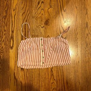 Striped billabong crop tank